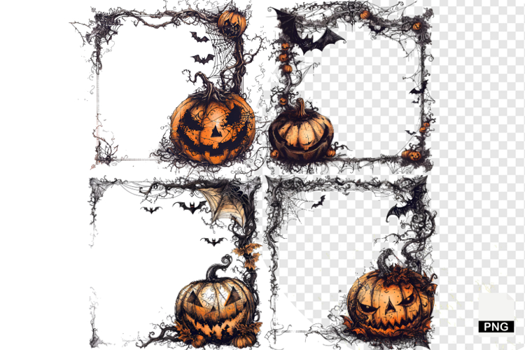 Halloween Wedding Invitation Clipart