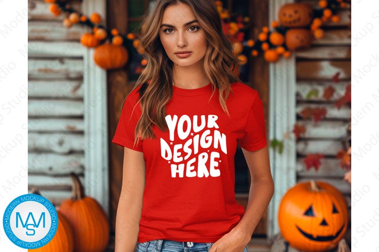 White Tshirt Mockup Image 7