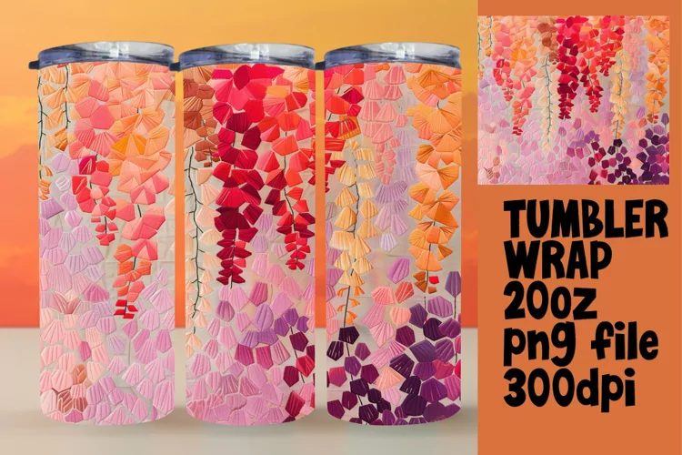Bold Color Burst 20oz Tumbler Sleeve
