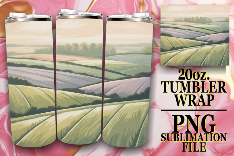 Vibrant Joy 20oz tumbler wrap, Spring