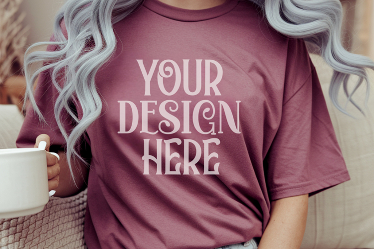 Brick Comfort Colors 1717 Christmas Mockup, CC 1717