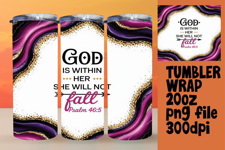 Unique 20oz Design for Sublimation , Religious example image 1