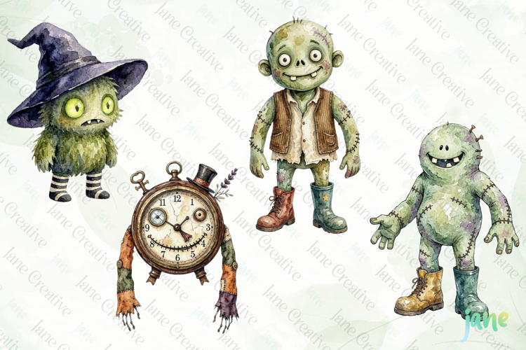 Cute Whimsical Monster Clipart