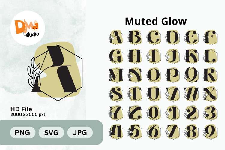 Muted Glow Monogram