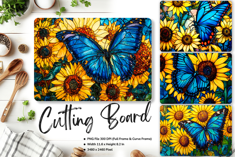 Sunflower Cutting Board Kitchen Chopping Board Sublimation