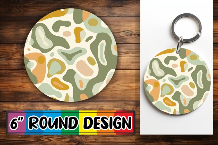 Dynamic Patterns: Sublimation Keychain Assortment example image 1