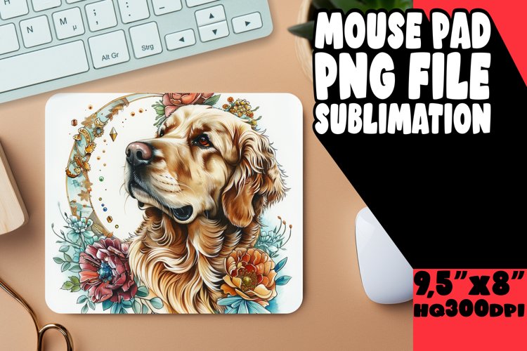 Paws and Palette: Watercolor Mouse Pads example image 1