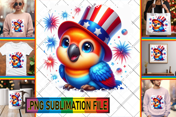 Charming TOTE BAG Art PNG, USA Animals