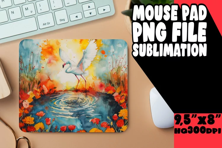 Flamingo Fusion Mouse Pad