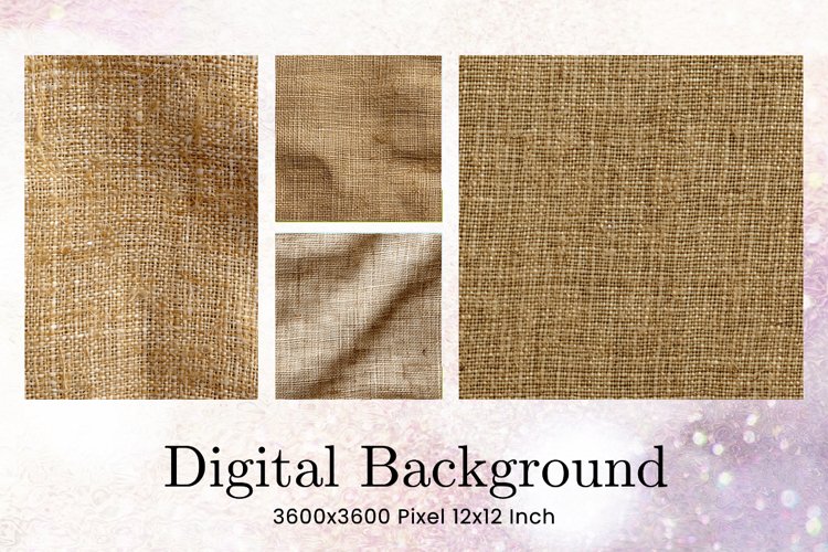 Linen Burlap Texture Background Fabric Wallpaper Backdrop example image 1
