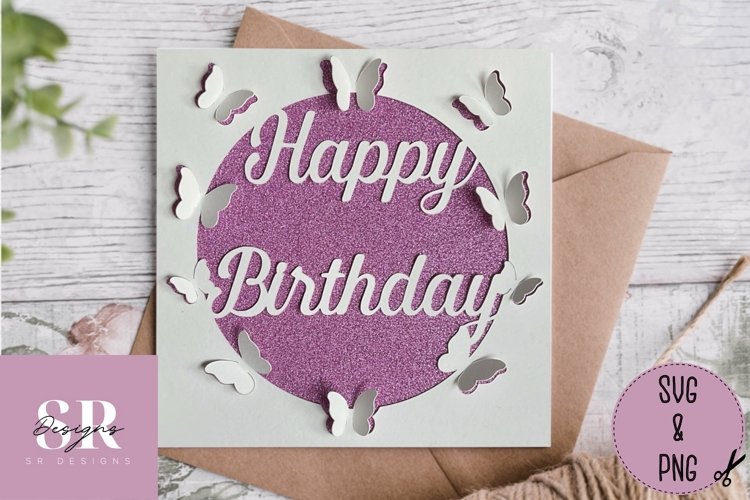 Butterfly Card Svg Image 24