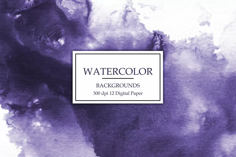 Valentine Purple Watercolor