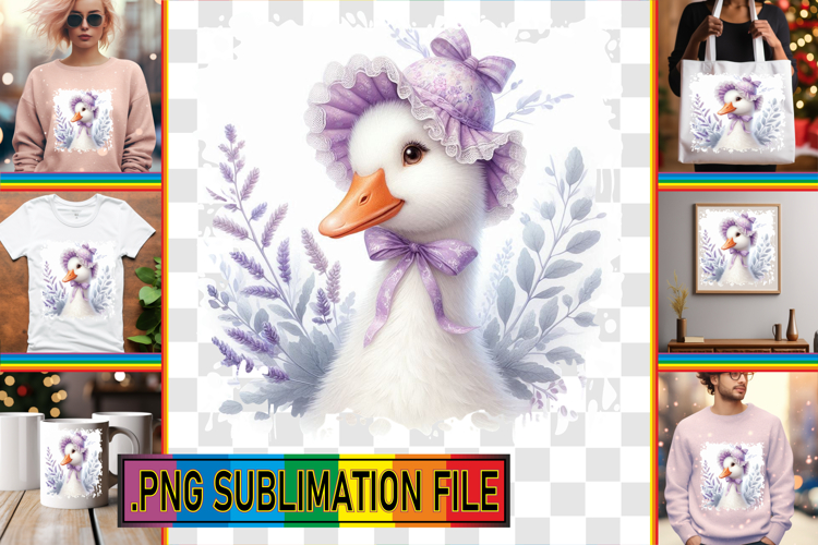 Joyful Sublimation Art PNG, Goose