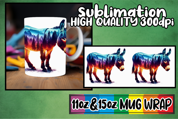 Inviting moments 11oz 15oz mug wrap, Animals Art