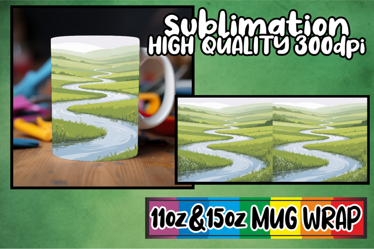 Everyday joy sublimation 11oz 15oz mug wrap, Spring