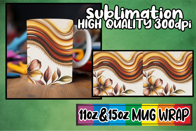 Happy journeys sublimation mug wrap, Pattern