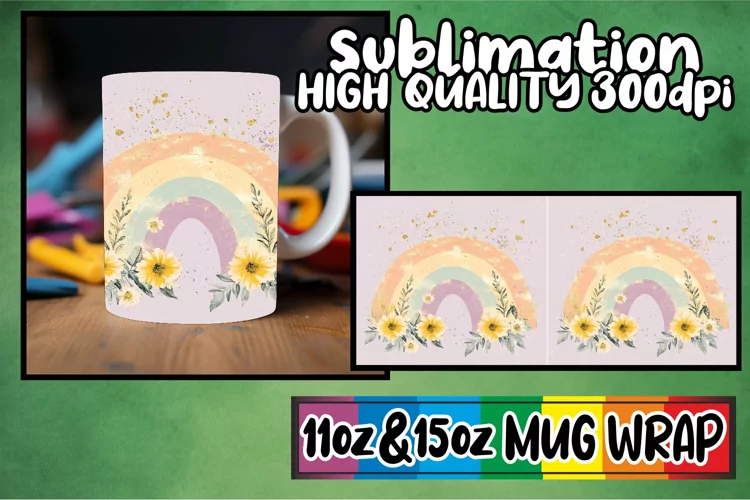 Colorful vibes sublimation print wrap, Flower