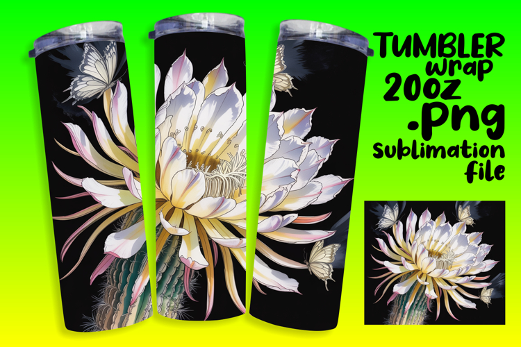 Creative 20oz Artwork for Sublimation , Flowers