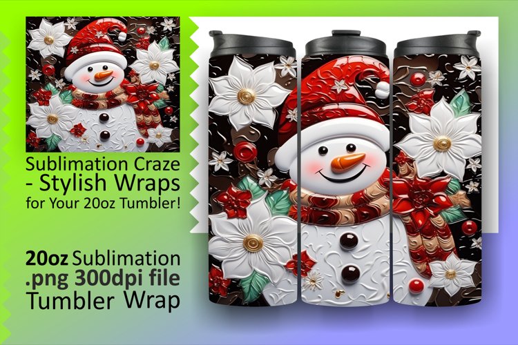 Christmas Tumbler Wrap Image 5