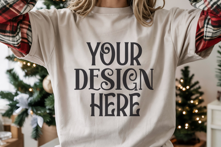 White Tshirt Mockup Image 15
