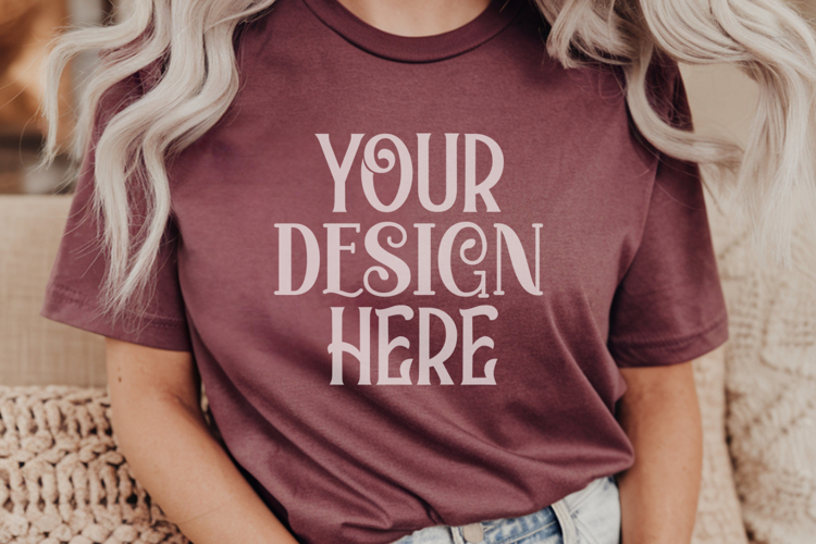 Brick Comfort Colors 1717 Christmas Mockup, CC 1717