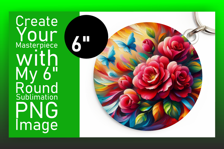Bright Round Design for Car Coasters , Flowers
