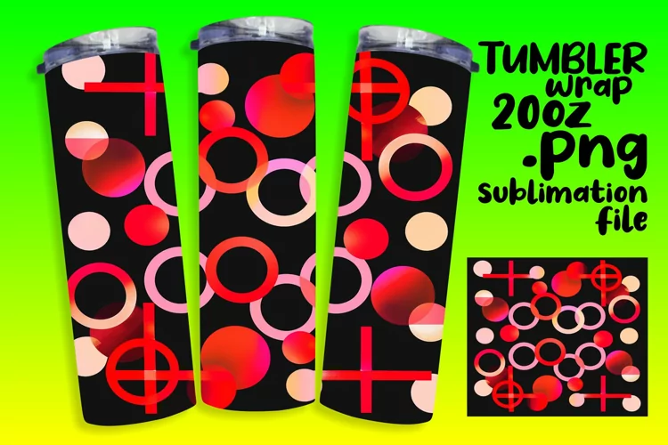 Abstract Neon Whirlwind Tumblers 20oz