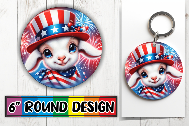 Enchanted Keychain Sublimation, USA Animals