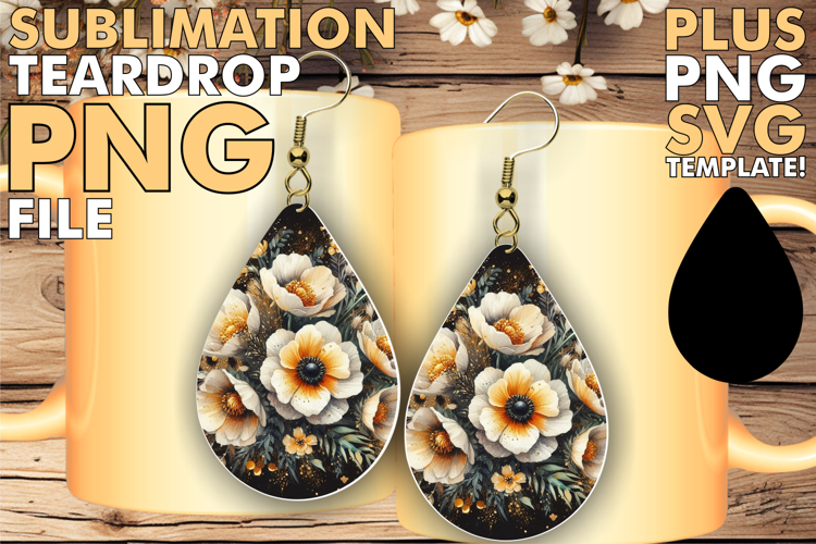 Whimsical TEARDROP Earrings Gift PNG, Leopard Prints
