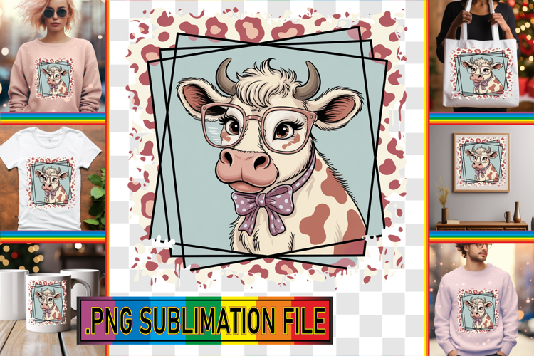 Cow Sublimation Designs Image 6