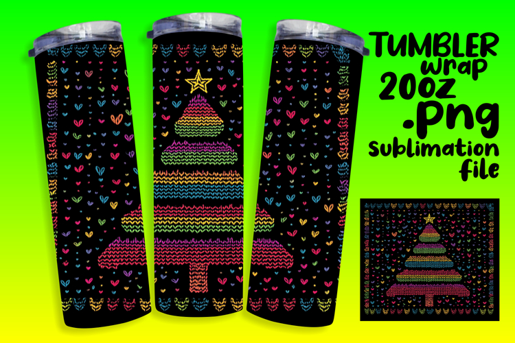 Sublimation Graphics for 20oz Tumbler , Holiday