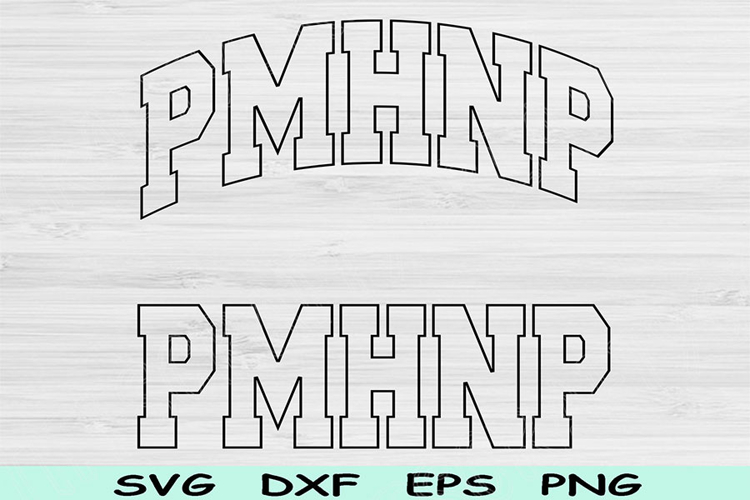 PMHNP Svg Dxf Cut File, PMHNP Png, Mental Health Nurse Svg
