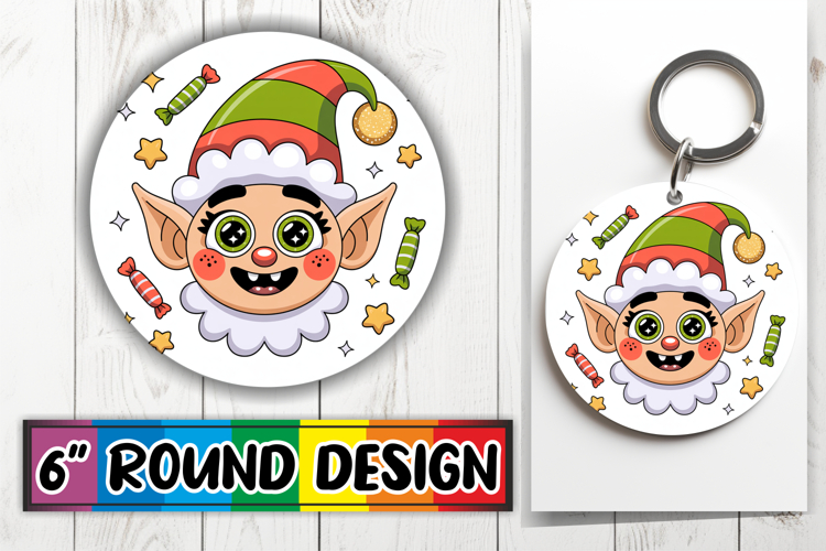 Bright Circle Ornaments Design, Cute Christmas