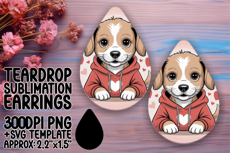Trendy Teardrop Design for Earrings , Valenines Animals
