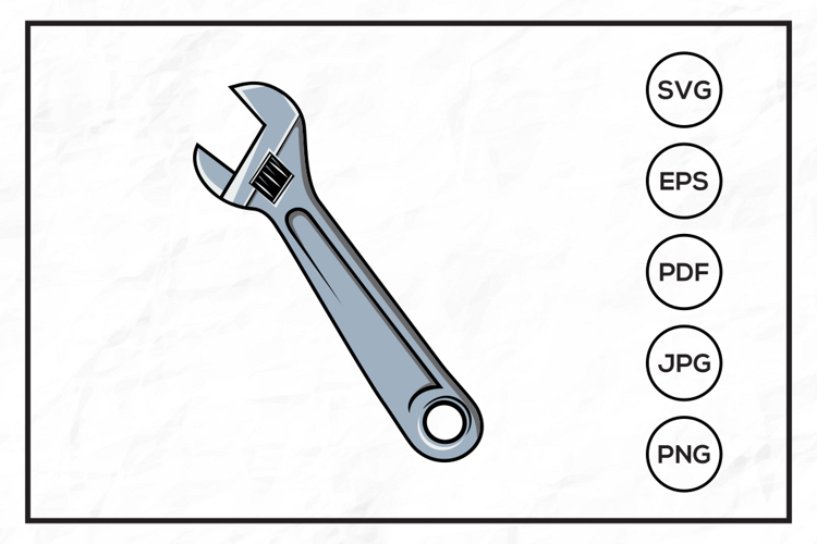 Wrench Clipart Image 9