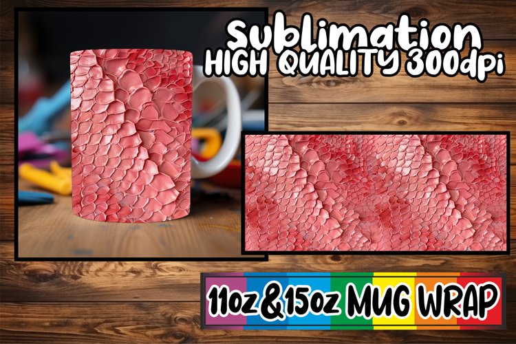 Minimalist Modern 3D Puff Mug Wrap Sublimation 11oz 15oz