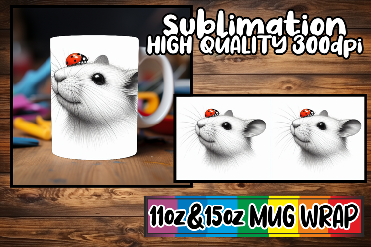Gentle smiles 11oz 15oz sublimation wrap, Cute Animals