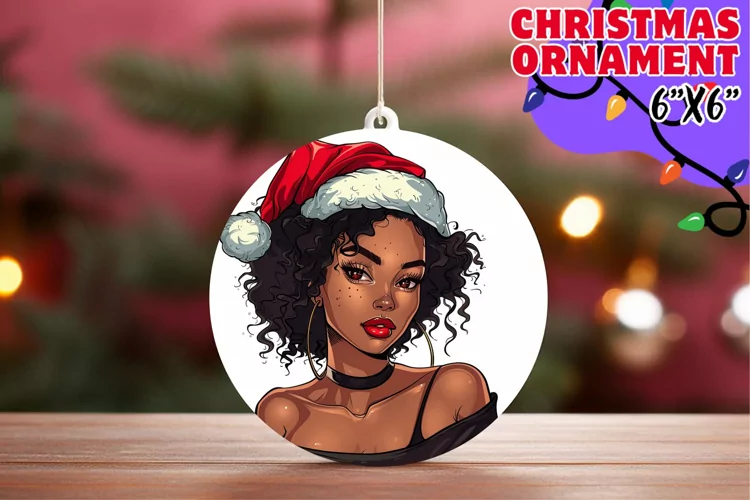 Enchanted Keychain Sublimation, Xmas Girl