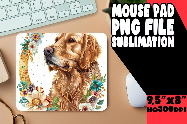 Artistic Pooch Parade: Sublimation Mouse Pads