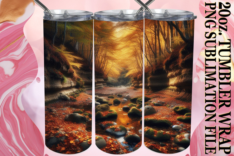 Luminous Days 20oz tumbler wrap, Autumn