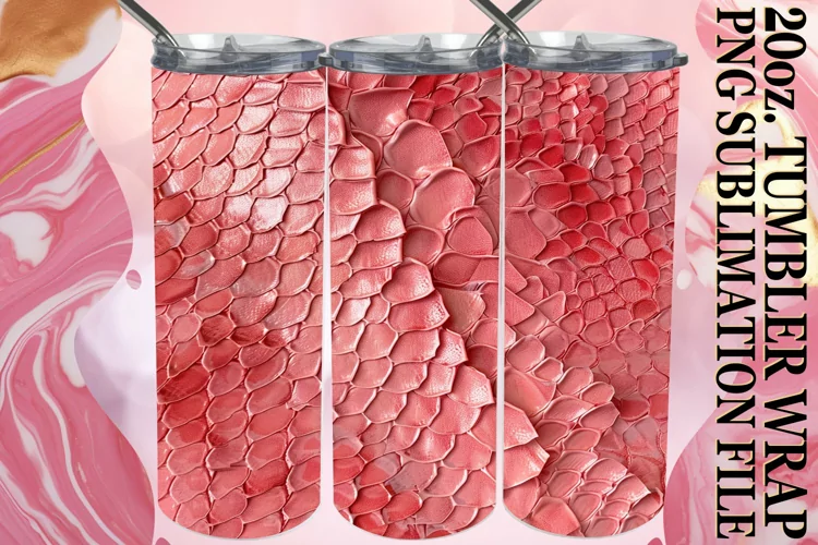 Puff Pattern Effect Tumbler Sublimation, 20oz