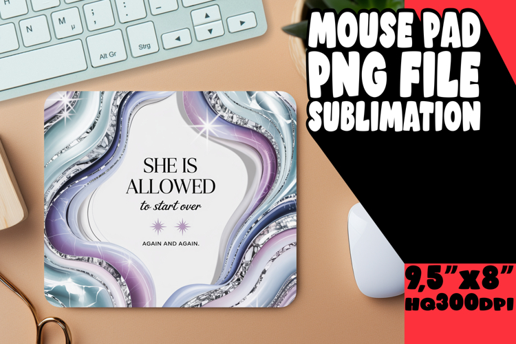 Whimsical Mouse Mat Sublimation, Religious