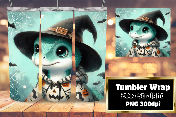 Trendy 20oz Design for Sublimation , Halloween Dino