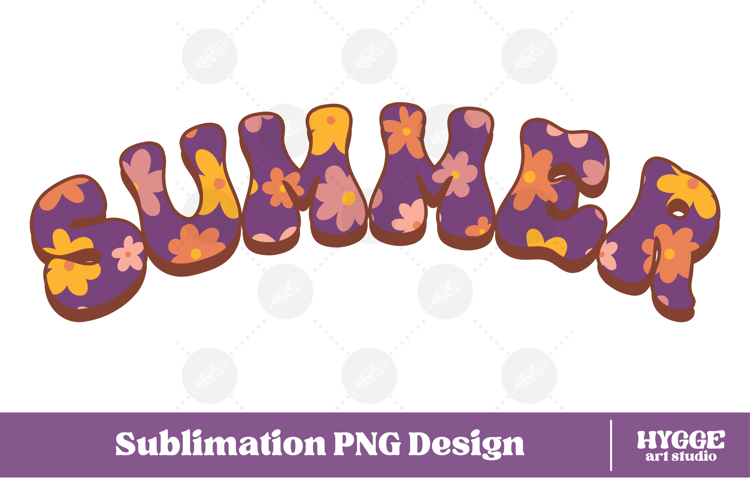 Floral Summer Png Retro Flowers Sublimation Daisy Daisies