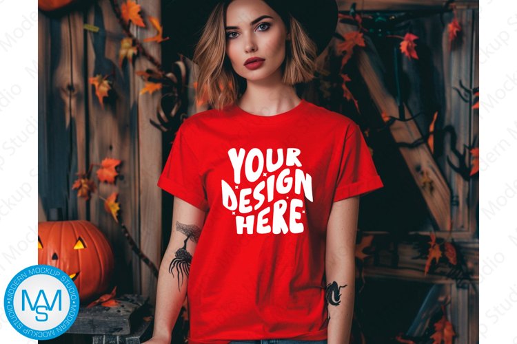 White Tshirt Mockup Image 5