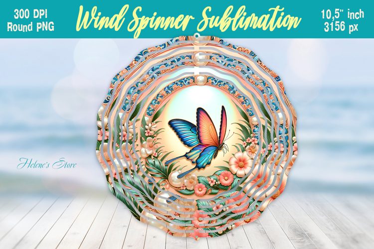 Cute butterfly windspinner |Summer Wind spinner sublimation
