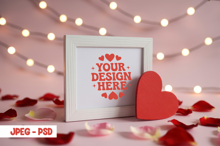 Valentine Minimal Mug PSD JPEG Mockup