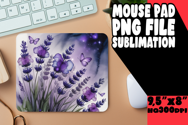 Playful MOUSE PAD Design Magic, Flowers