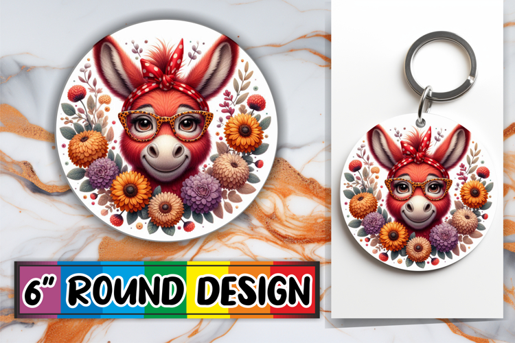Radiant Round Car Coaster Magic, Cute Animals