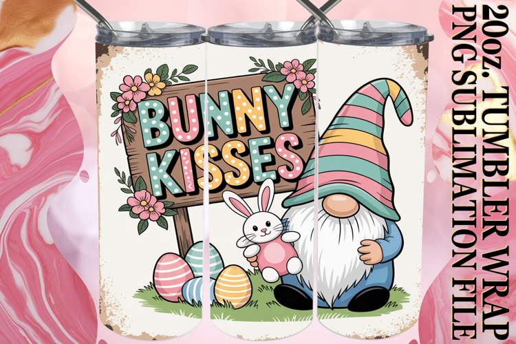 PRESENT OF LIGHT 20oz TUMBLER WRAP, Easter Gnomes